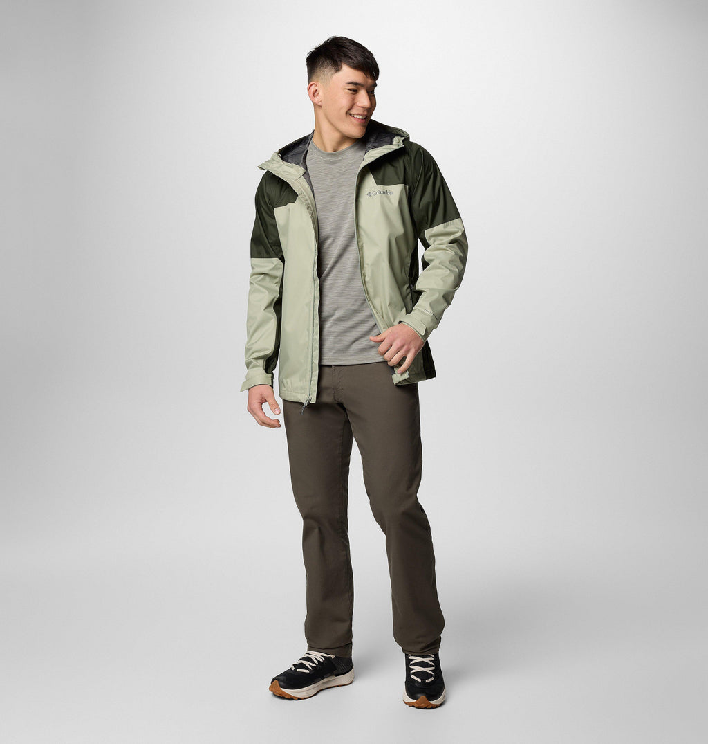Columbia Inner Limits III Jacket in Safari, Greenscape - detail