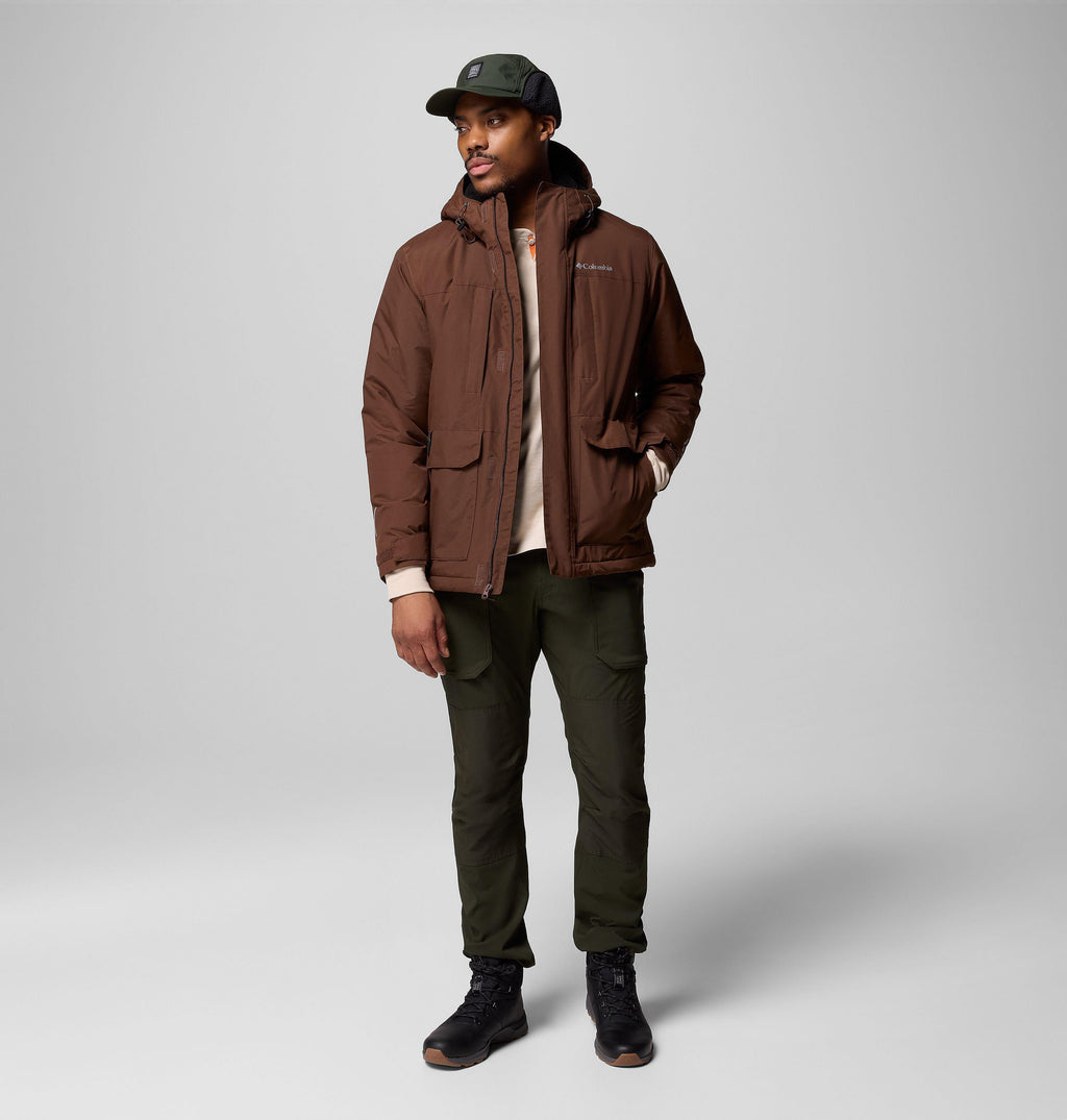 Columbia Landroamer Sherpa Lined Jacket in Tobacco - detail