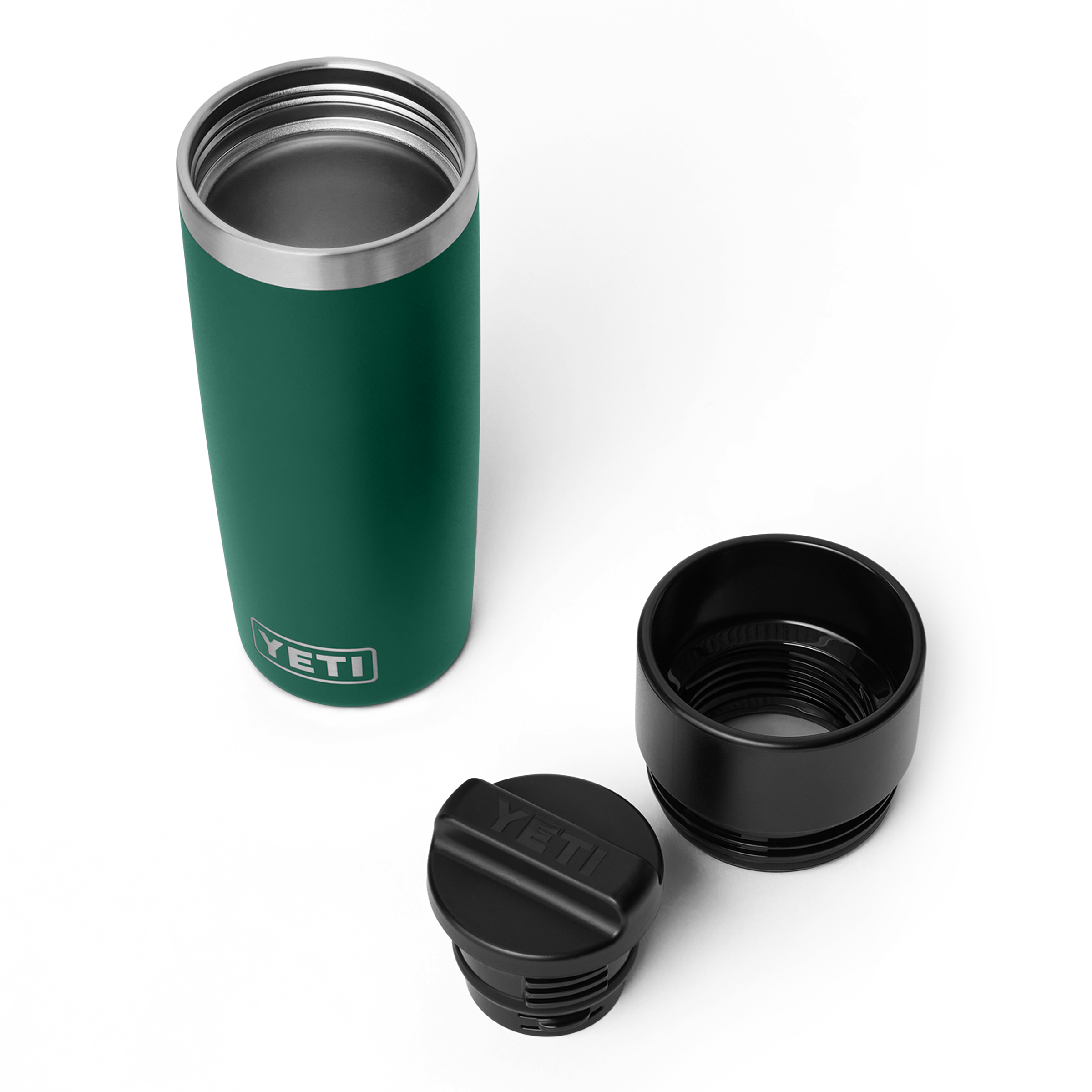 YETI Rambler Travel Bottle w/Commuter Cap 16oz (473ml) - Black Forest Green
