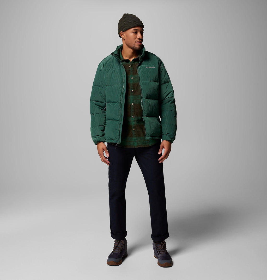 Columbia Pike Lake Novelty Jacket in Rain Forest - detail