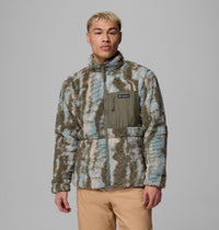 Winter Pass Reversible Fleece Jacket - Stone Green, Tracks