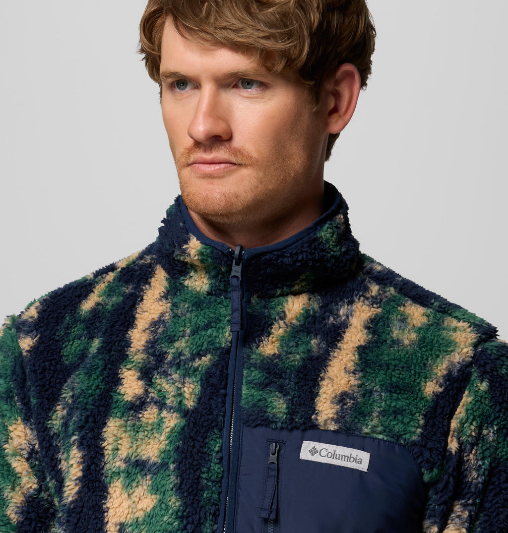 Columbia Winter Pass Reversible Fleece in Collegiate Navy, Tracks - alternate 3