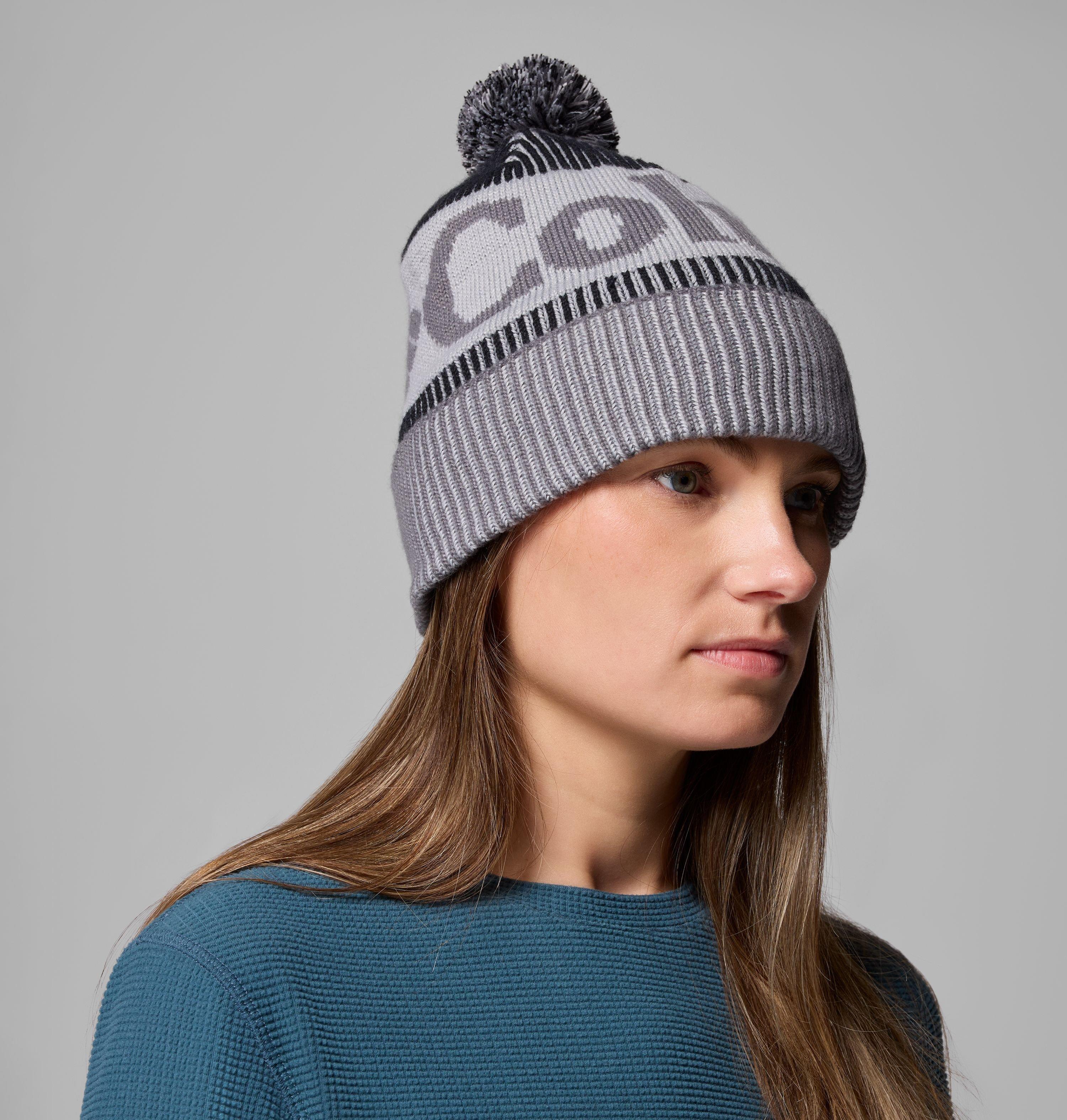 Columbia Polar Powder III Pom Beanie Hat - City Grey/Black