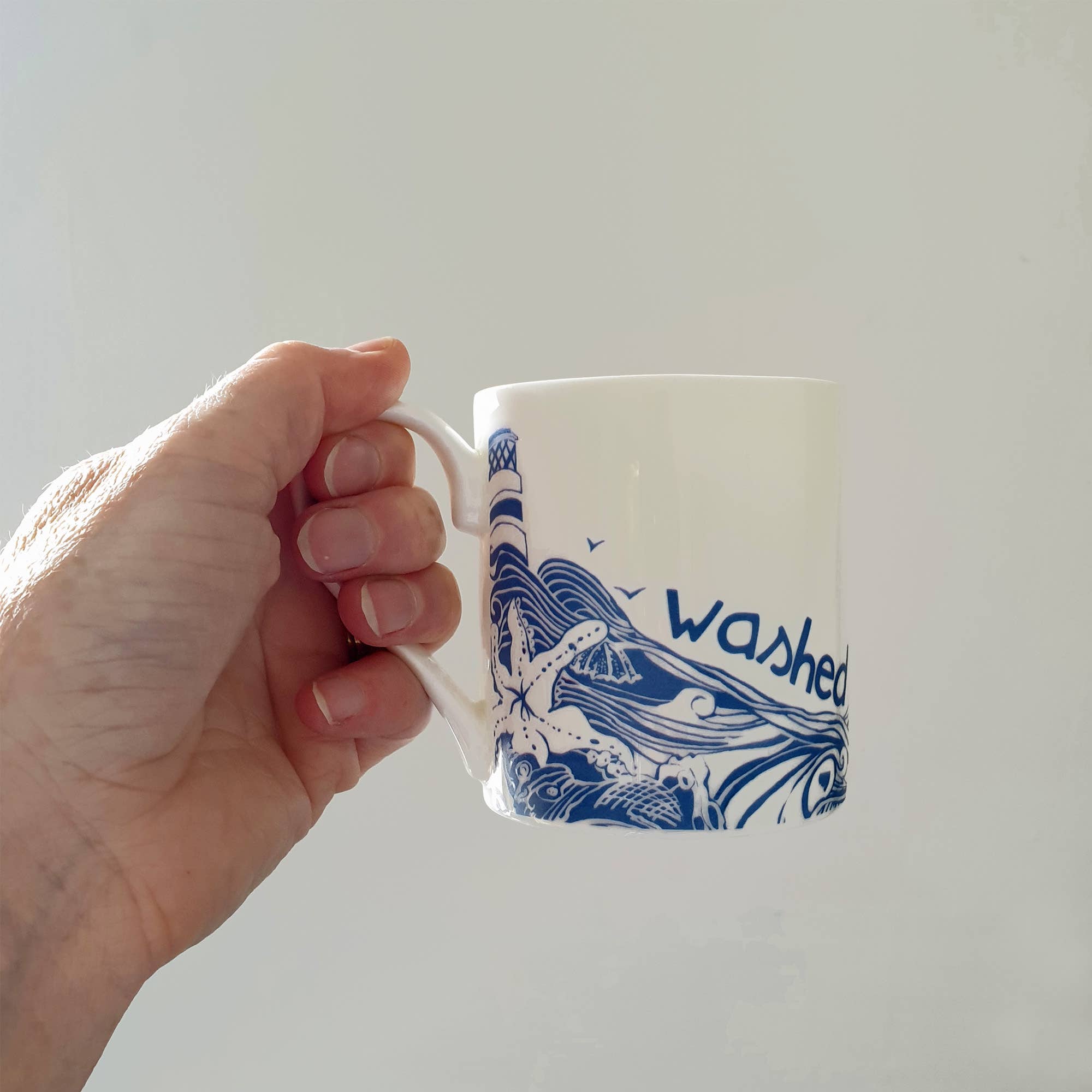 Washed up with the Tide Hand Decorated Bone China Mug