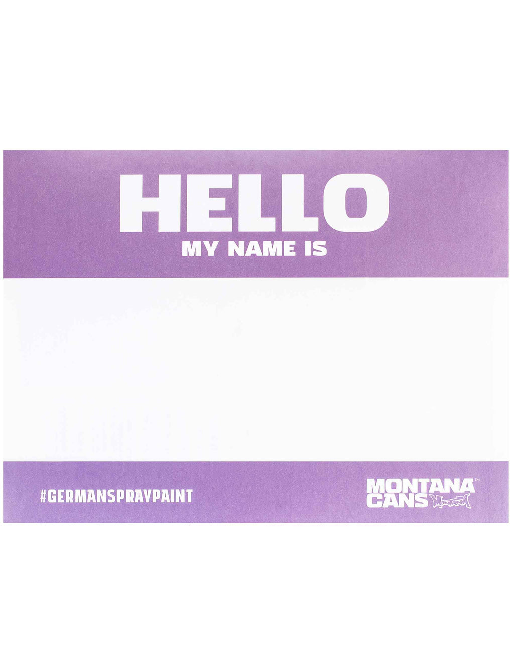 Hello My Name Is Sticker Pack (Metallic)