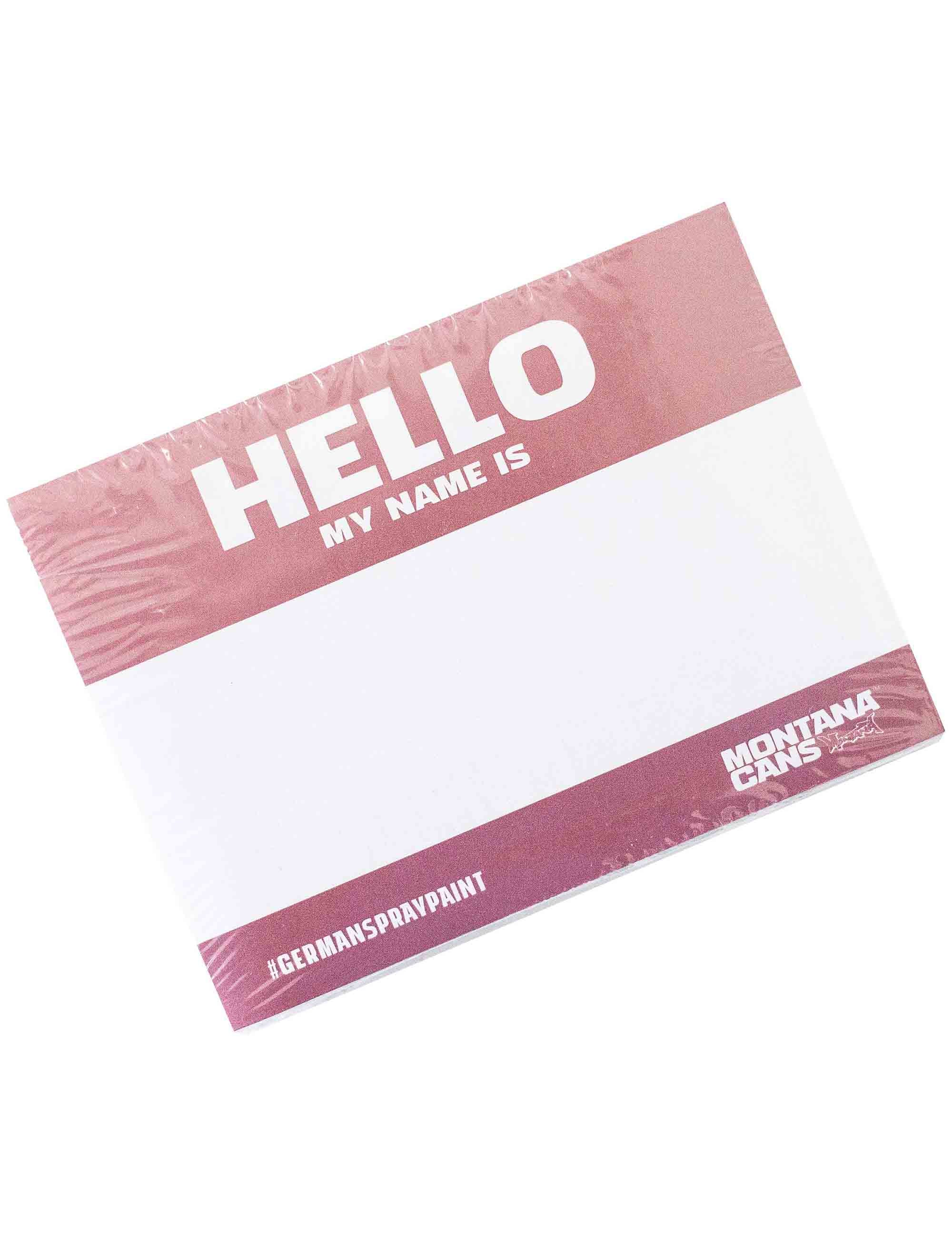 Montana Hello My Name Is Sticker Pack (Metallic)