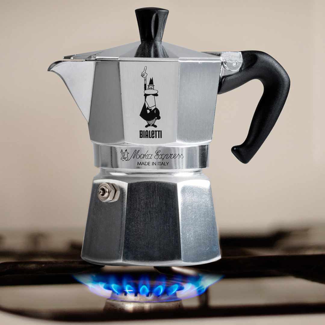 Bialetti Moka Express 3 Cup Coffee Maker - Silver