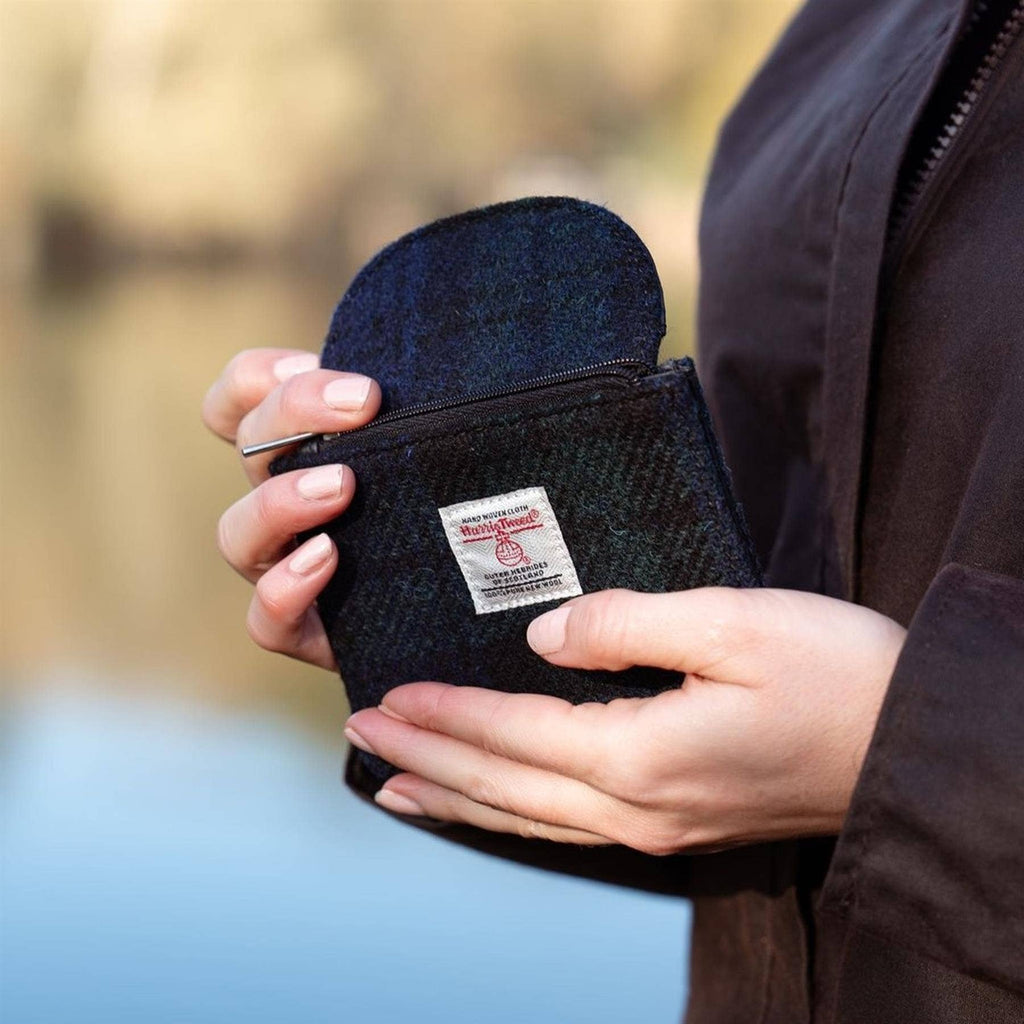 Rory Harris Tweed Coin Card Wallet ZB086: Brown Mix / ONE SIZE
