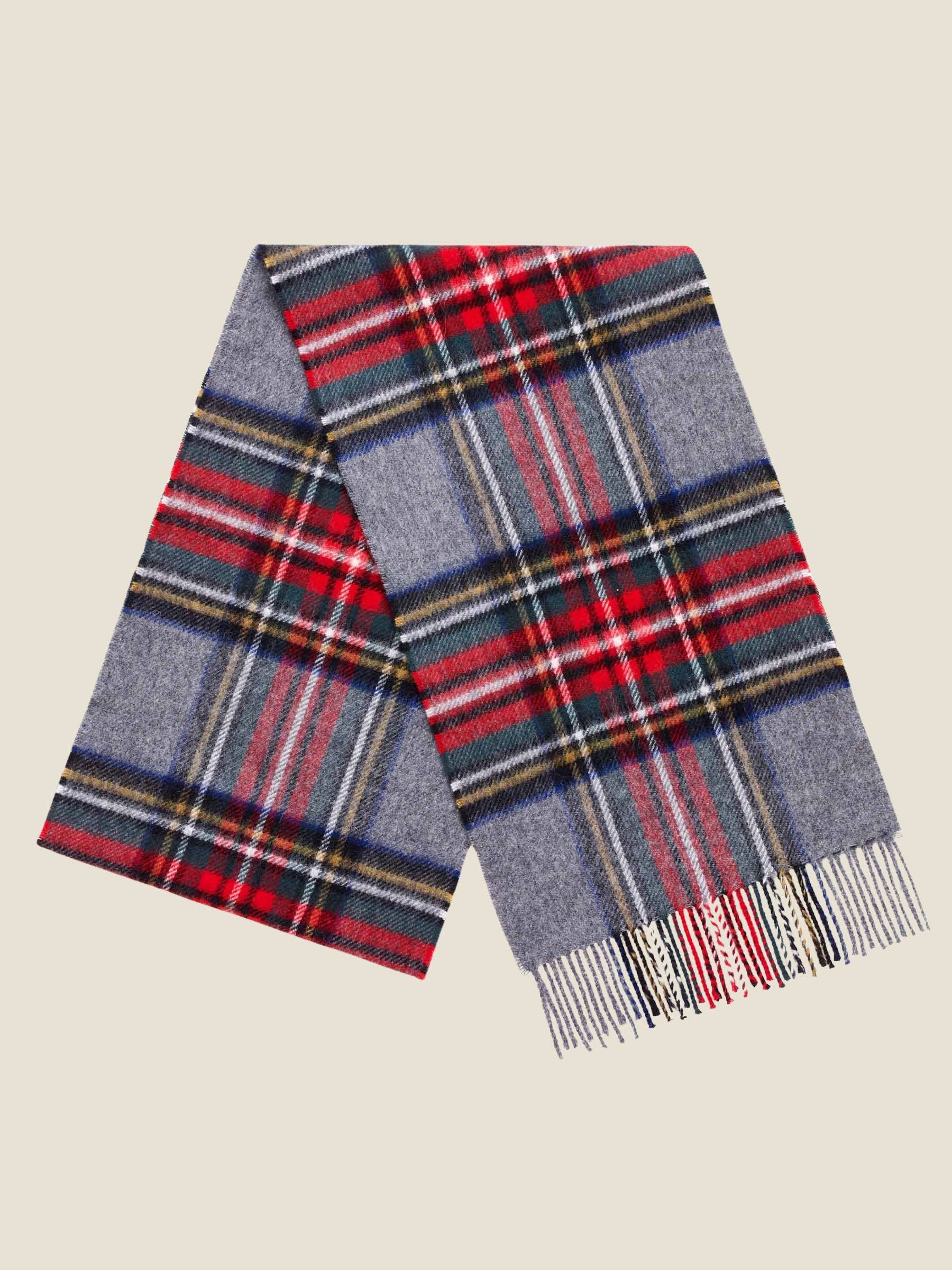 Bronte by Moon Grey Stewart Merino Wool Tartan Scarf