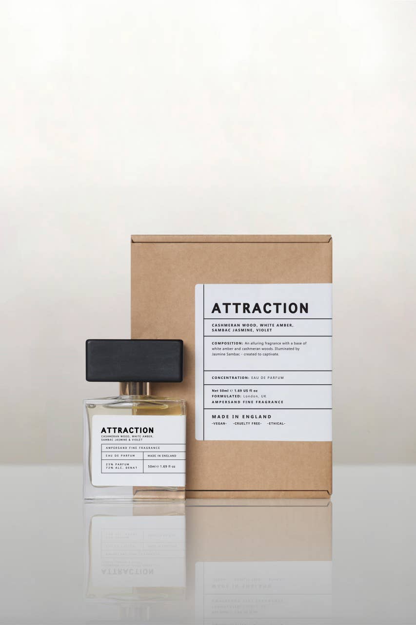 Ampersand Fragrances Attraction Unisex Fragrance. EDP. Parfum 50ml