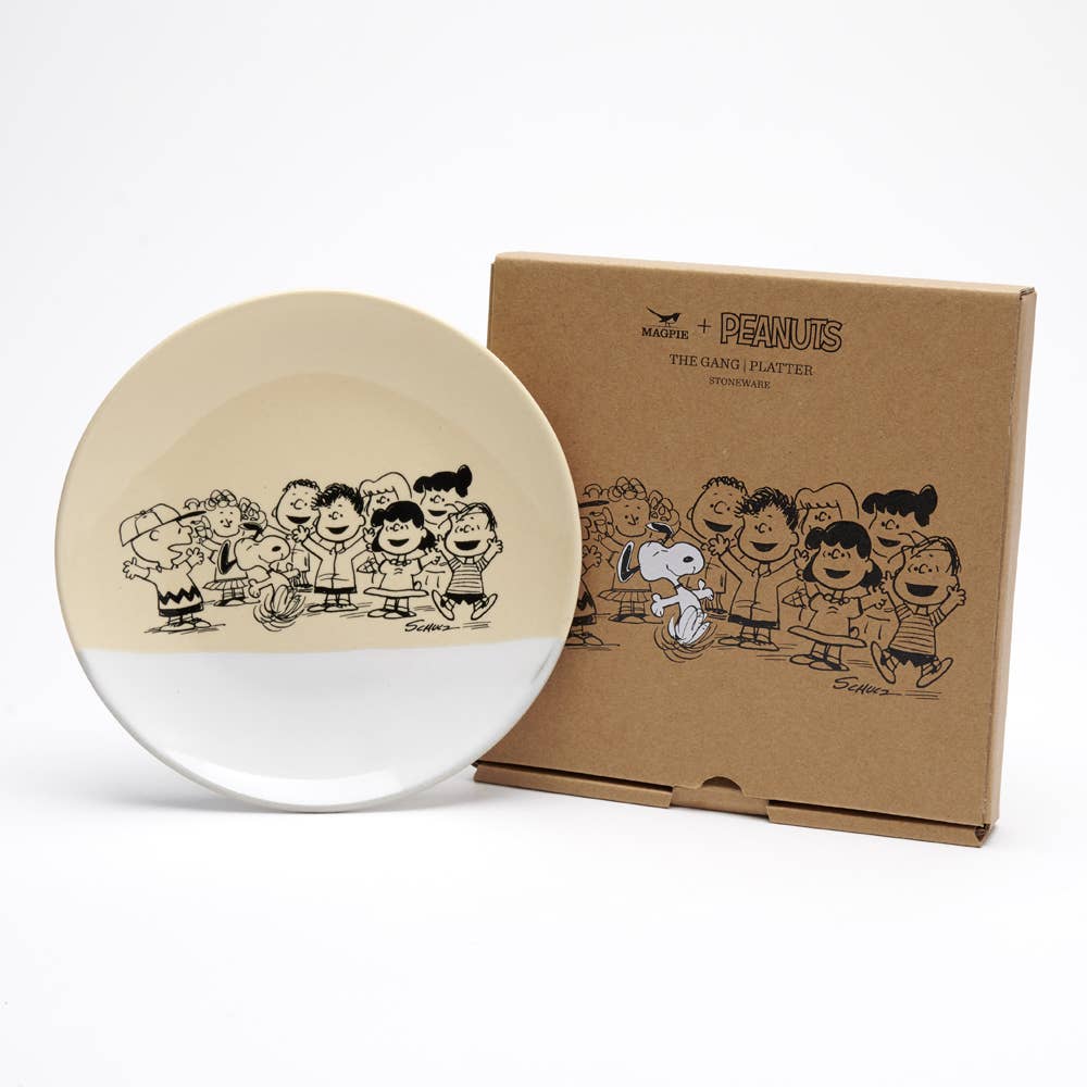 Peanuts Snoopy Stoneware Platter - Gang