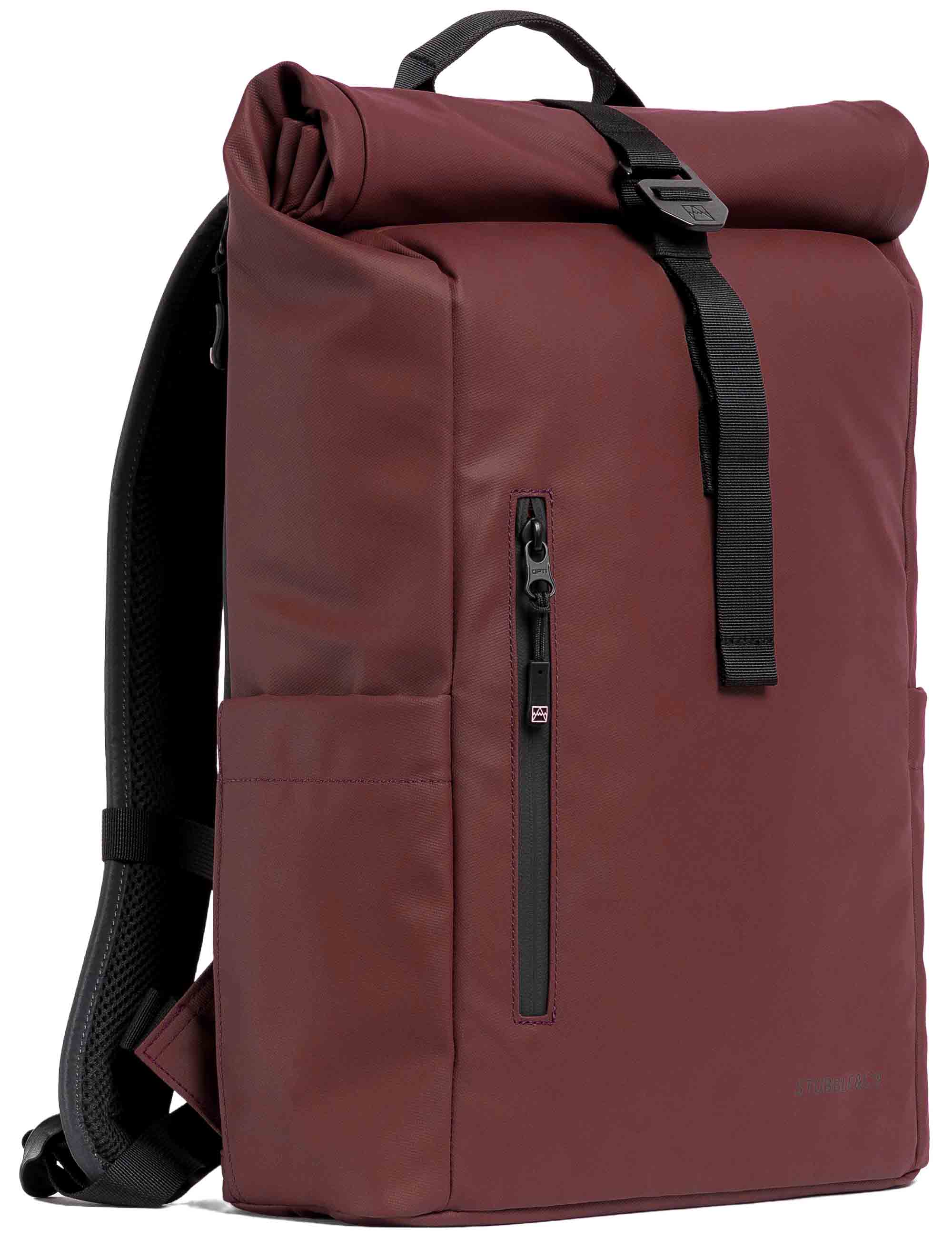 Stubble & Co The Roll Top Backpack 15L - Garnet Red