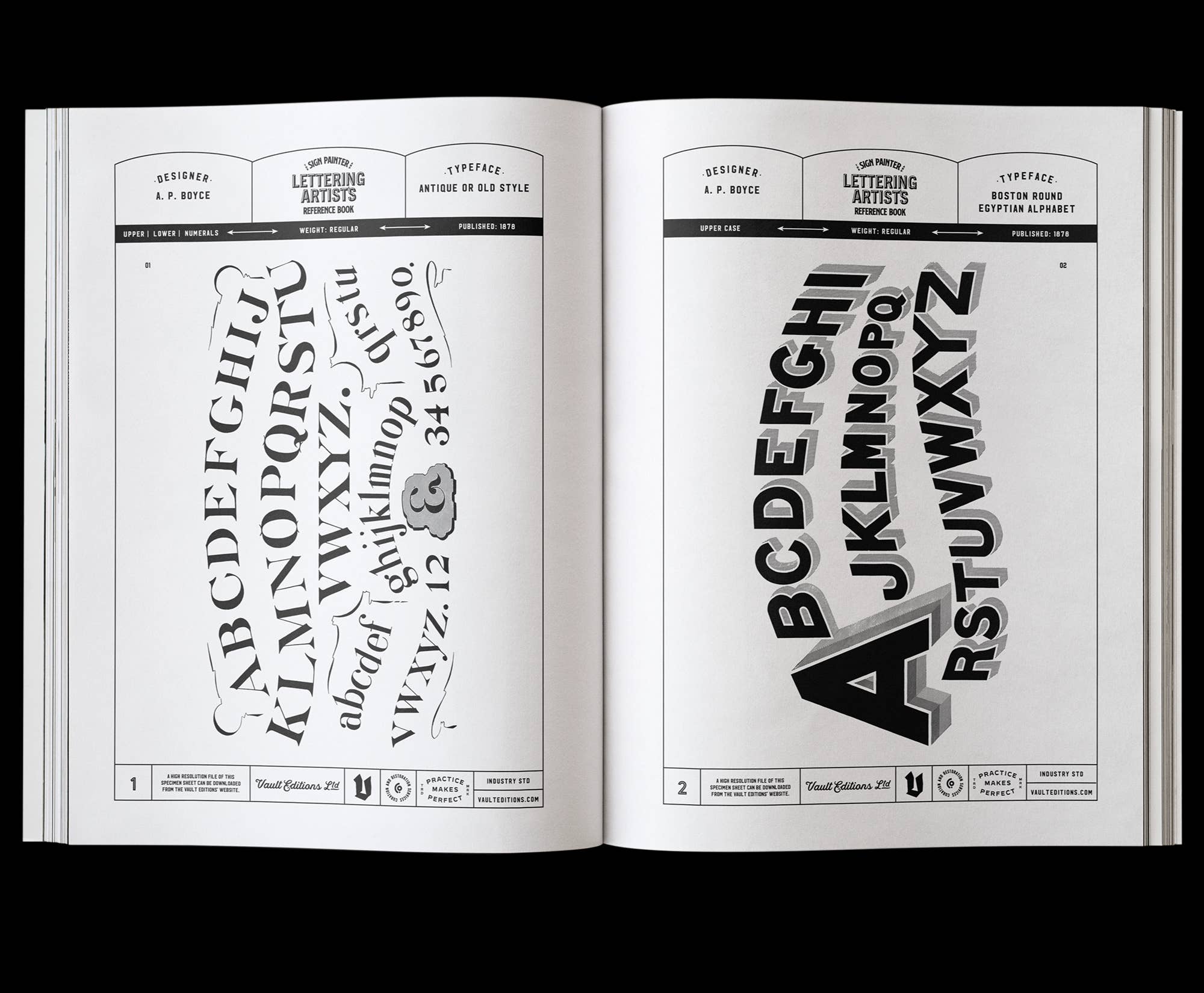 Sign Painter & Lettering Artist Reference Book by Kale James