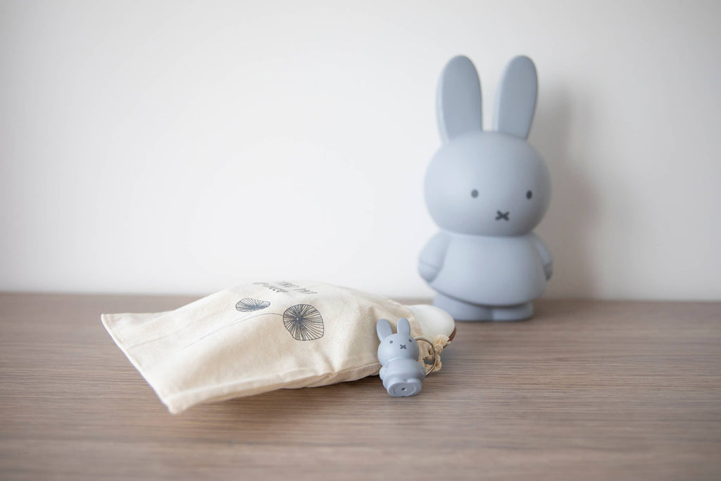 Junior Miffy Keyring (6cm) - Silver Blue