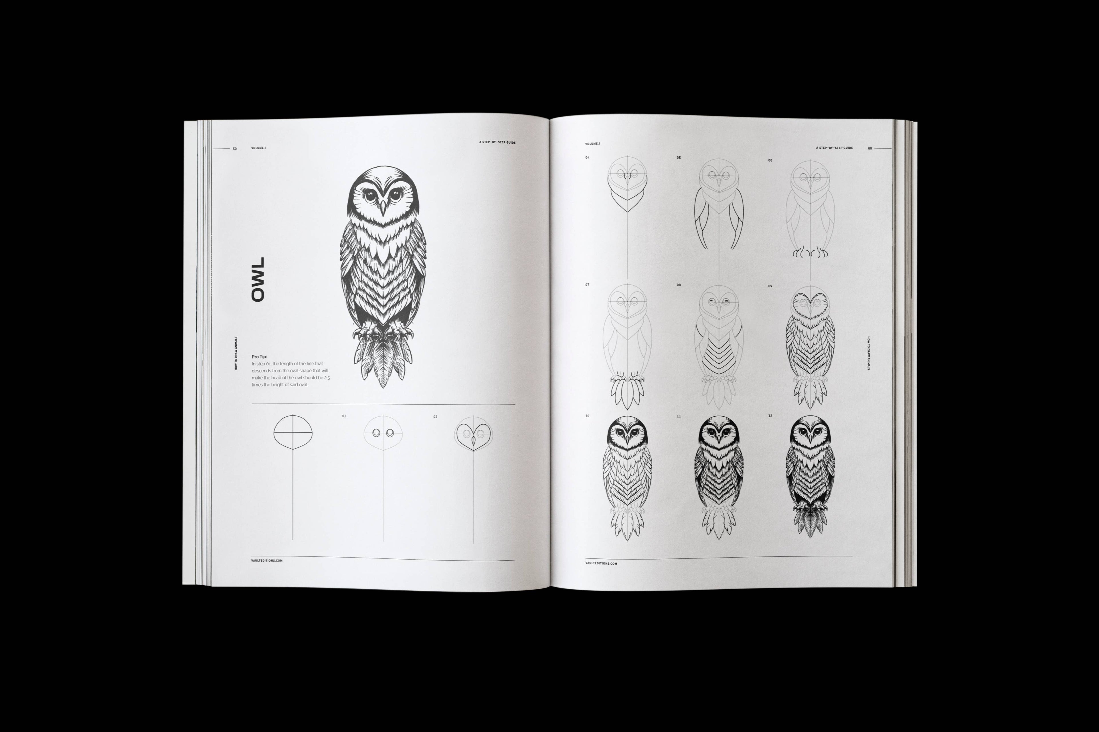 Vault Editions How to Draw Animals Book by James Kale