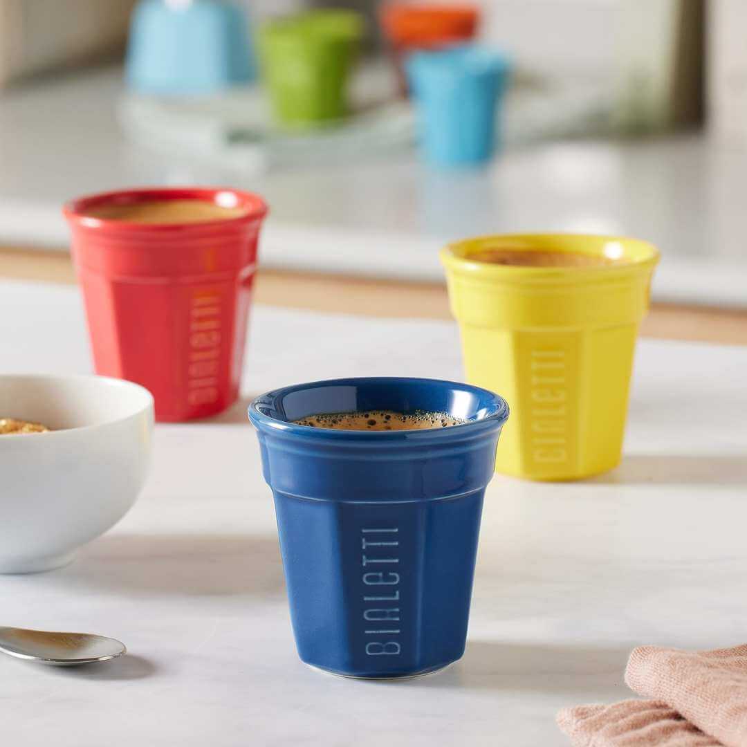 Bialetti Colour Espresso Cups (6pk) - Multicolour