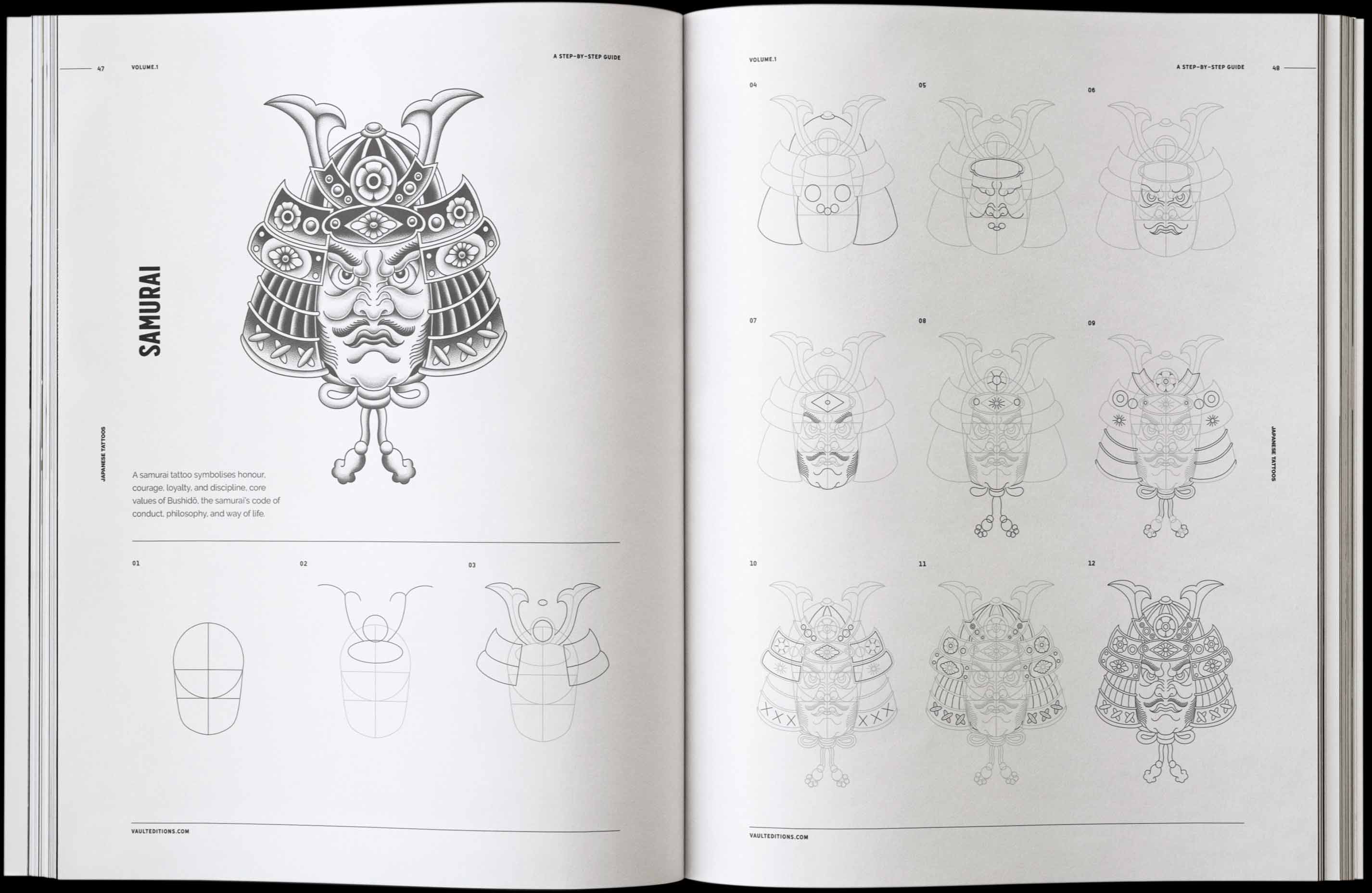 Vault Editions How to Draw Japanese Tattoos Book by James Kale