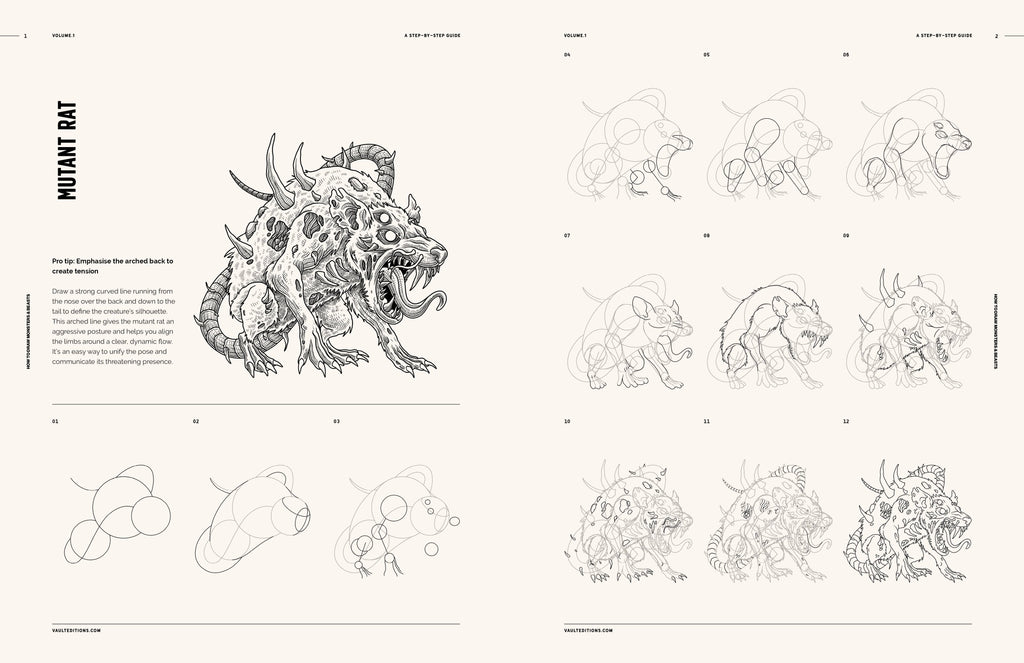 How to Draw Monsters and Beasts Book by James Kale