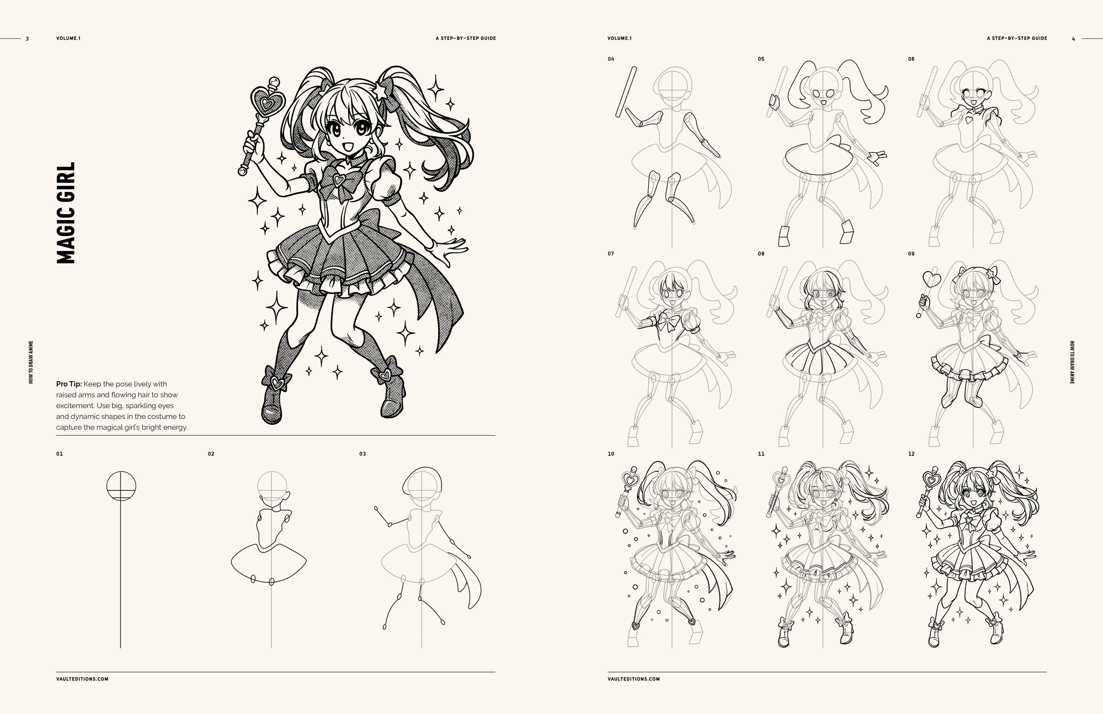 Vault Editions How to Draw Manga and Anime for Beginners Book by James Kale