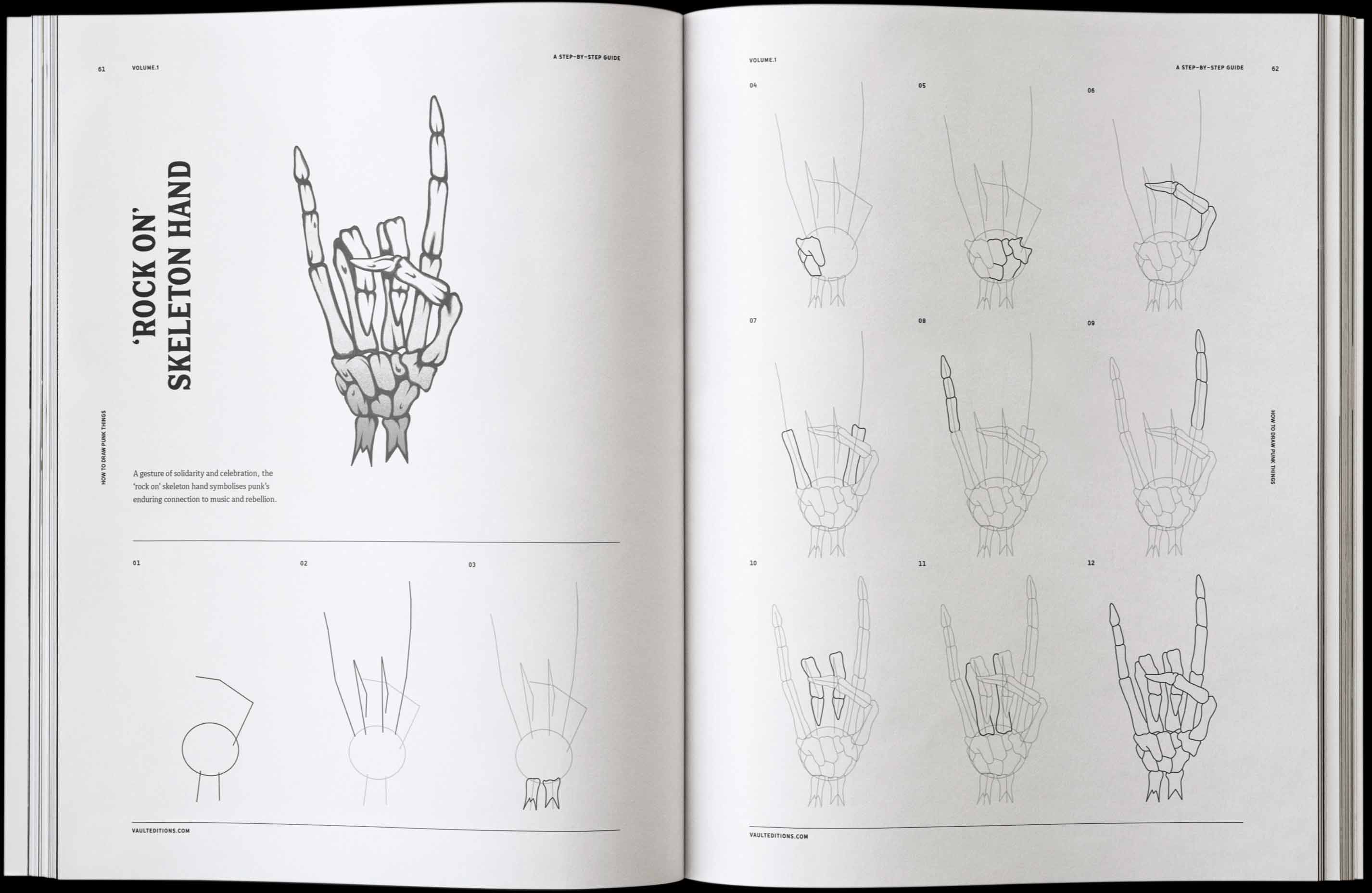 Vault Editions How to Draw Punk Things Book by James Kale