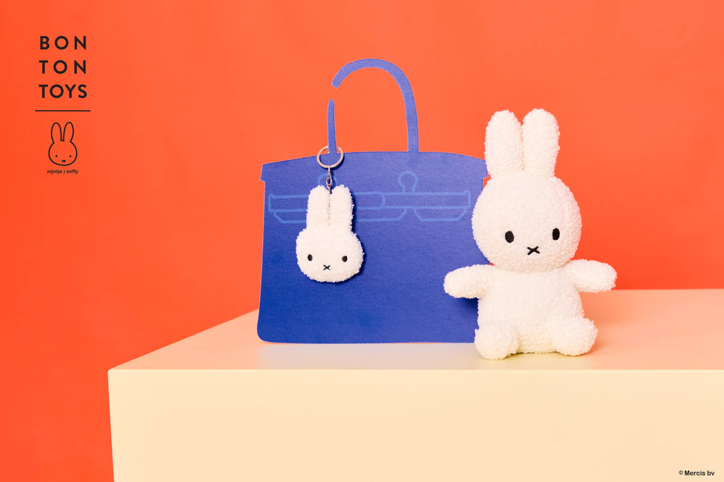 Bon Ton Toys Miffy Tiny Teddy Keyring Cream 10cm
