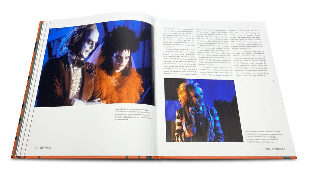 Open hardcover book with two photo spreads on white pages
