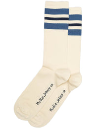 Amundsson Sport Socks - Off White/Blue