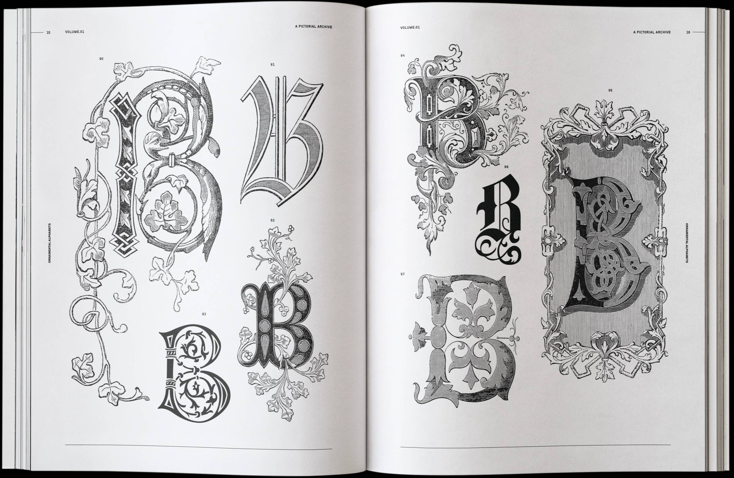 Vault Editions Ornamental Lettering: Initials & Decorative Alphabets Book by James Kale