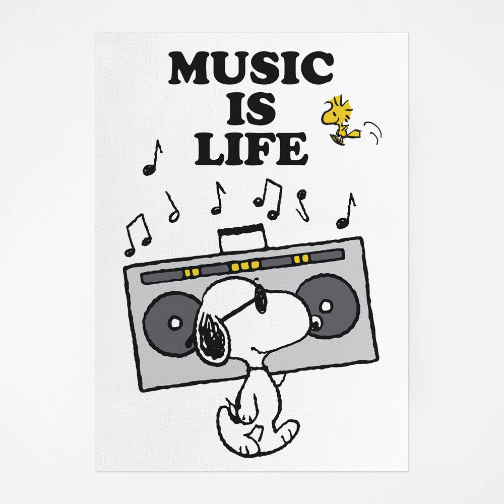 Peanuts Snoopy Tea Towel - Music