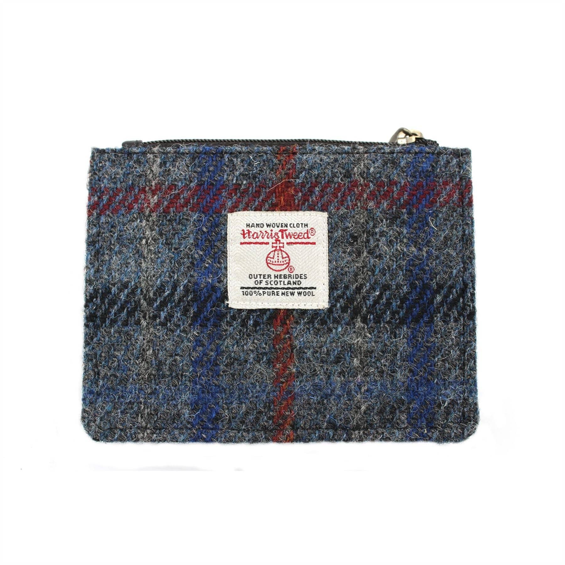 Heather Hats & Accessories Rory Harris Tweed Coin Card Wallet ZB086: Green Check / ONE SIZE