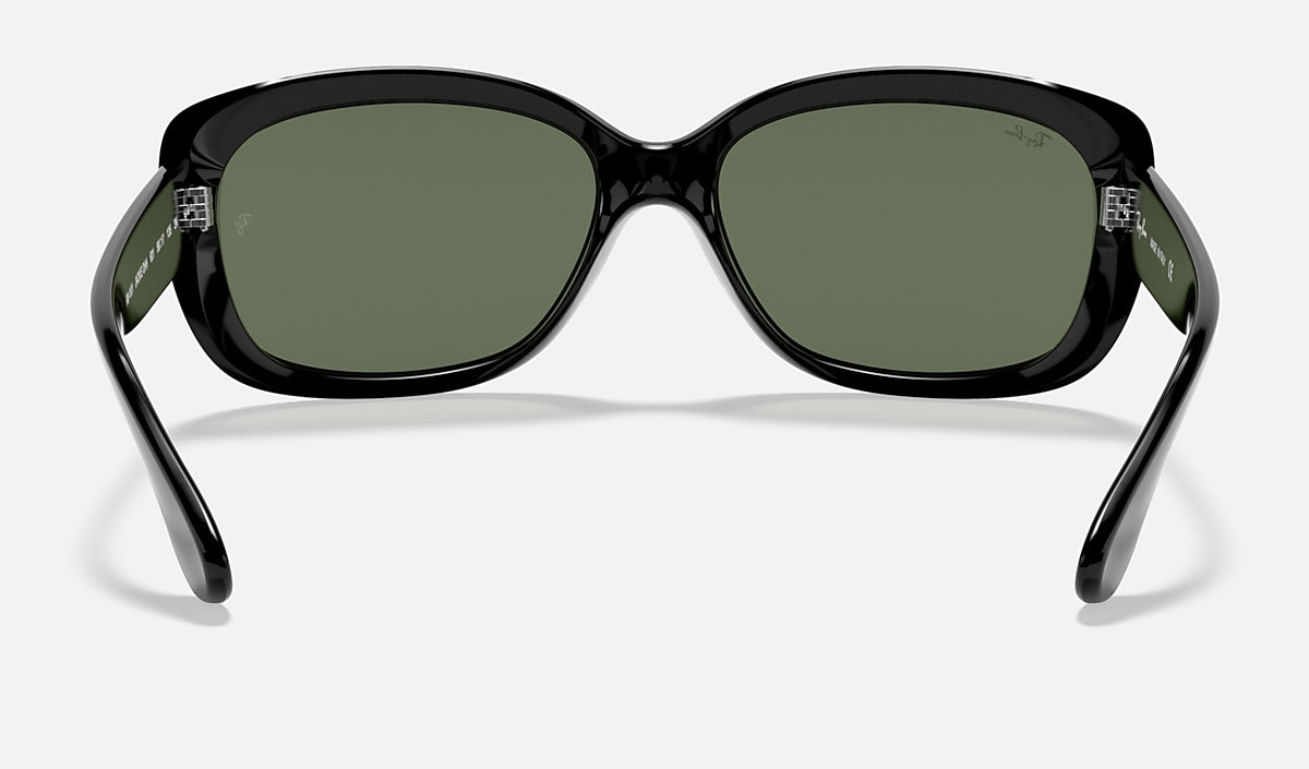Ray-Ban Jackie Ohh Sunglasses - Polished Black/Dark Green