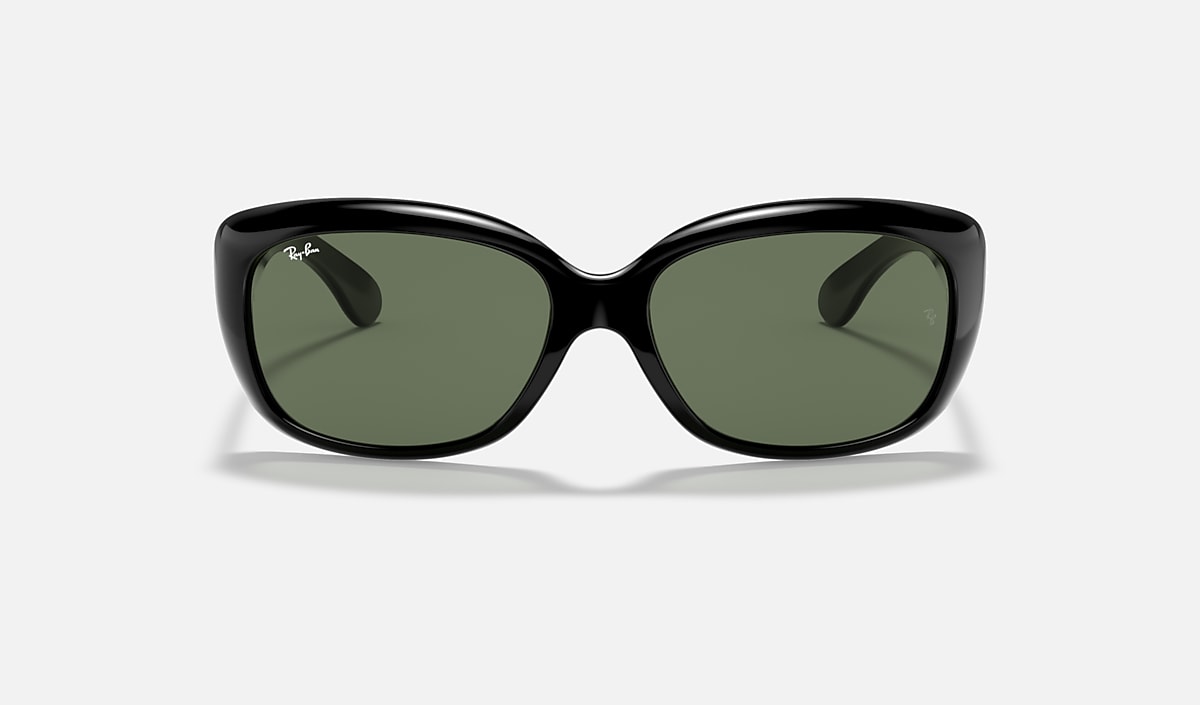 Ray-Ban Jackie Ohh Sunglasses - Polished Black/Dark Green