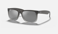 Justin Classic Sunglasses - Rubber Trans Grey/Grad Grey Silver Mirror