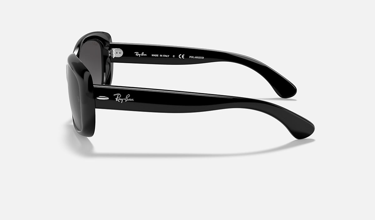 Ray-Ban Jackie Ohh Sunglasses - Polished Black/Grey Polarised