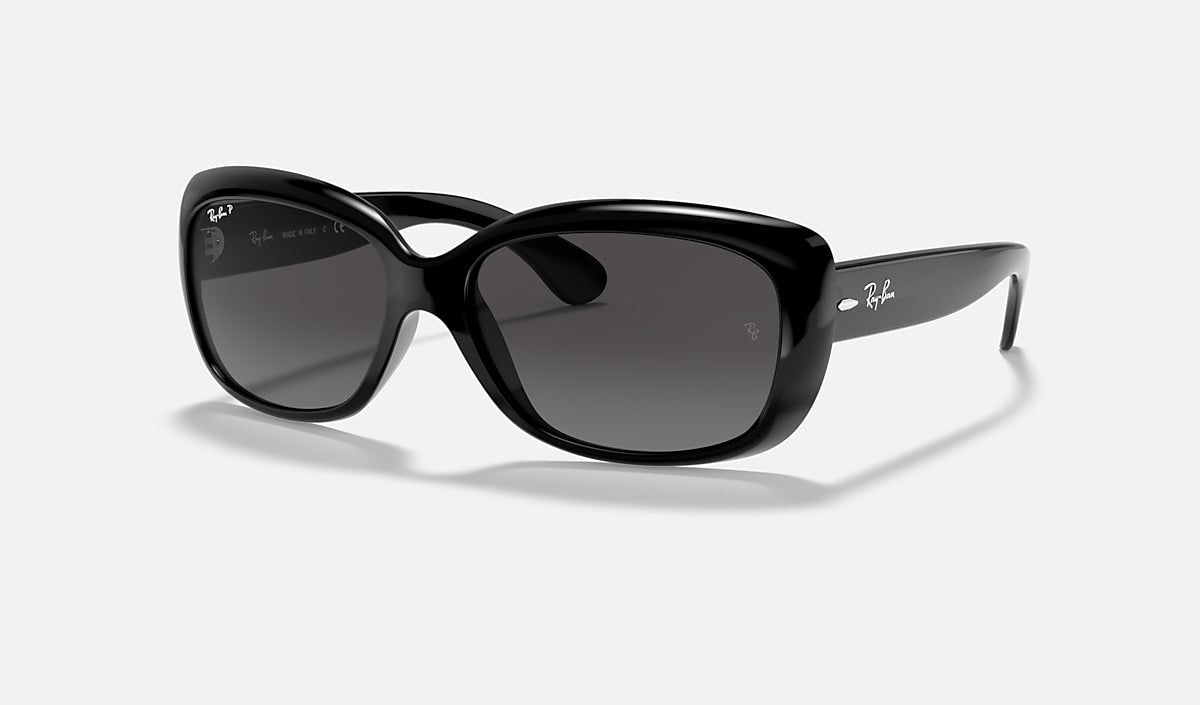 Ray-Ban Jackie Ohh Sunglasses - Polished Black/Grey Polarised