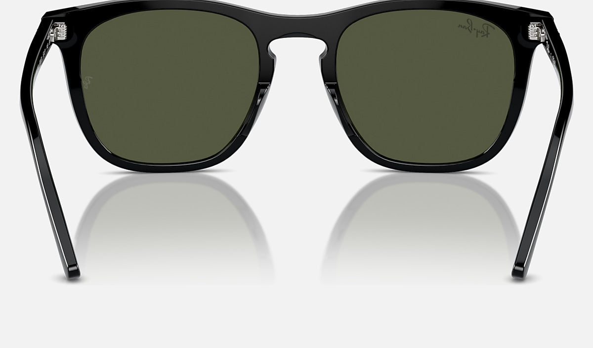Ray-Ban RB2210 Sunglasses - Polished Black/Green