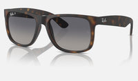 Justin Classic Sunglasses - Matte Havana-Grey Gradient/Blue Polarised
