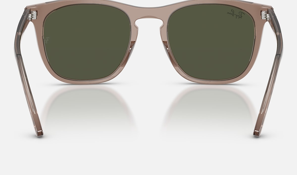 Ray-Ban RB2210 Sunglasses - Polished Transparent Lt Brown/Blue