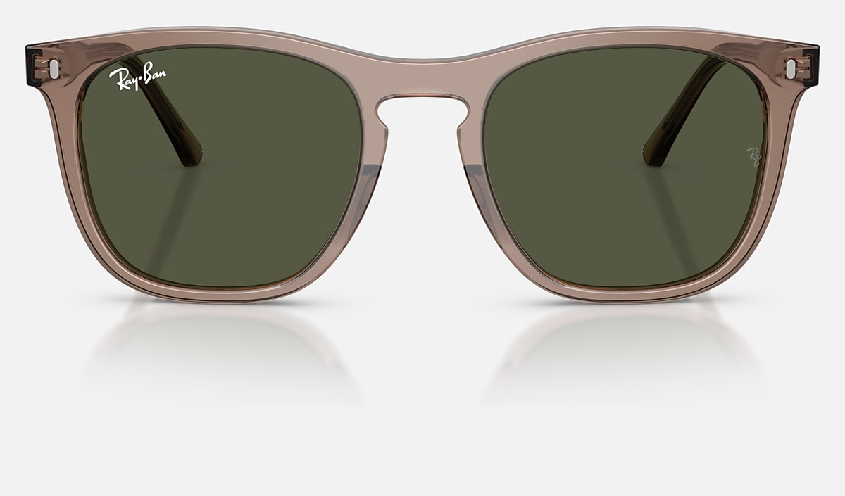 Ray-Ban RB2210 Sunglasses - Polished Transparent Lt Brown/Blue