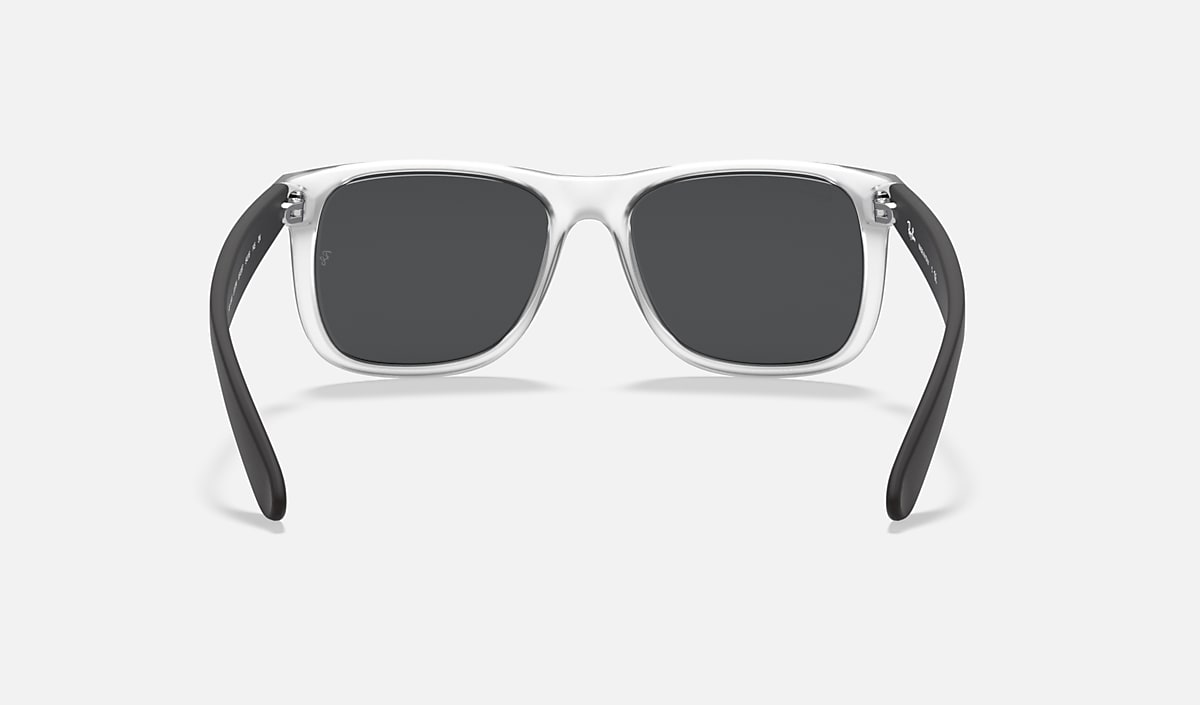 Ray-Ban Justin Classic Sunglasses - Matte Transparent/Grey