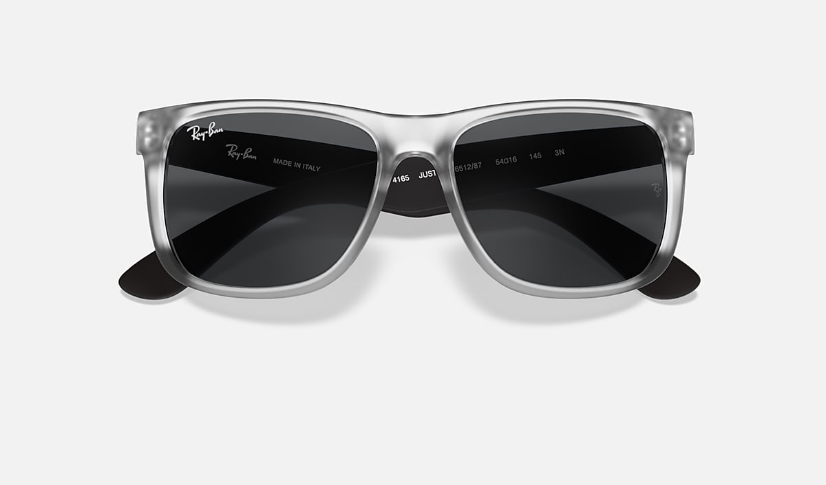 Ray-Ban Justin Classic Sunglasses - Matte Transparent/Grey