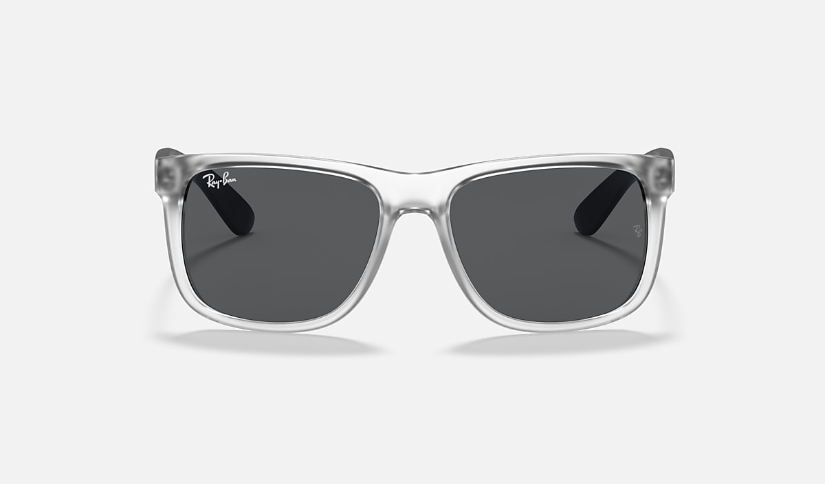 Ray-Ban Justin Classic Sunglasses - Matte Transparent/Grey