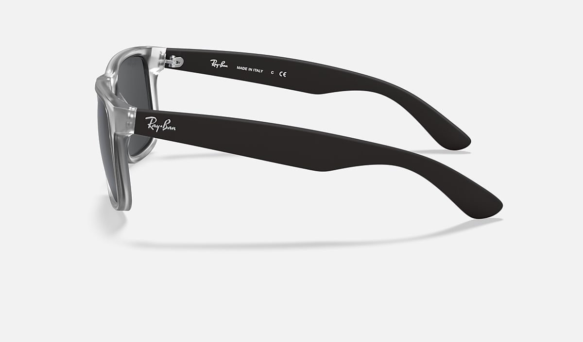 Ray-Ban Justin Classic Sunglasses - Matte Transparent/Grey