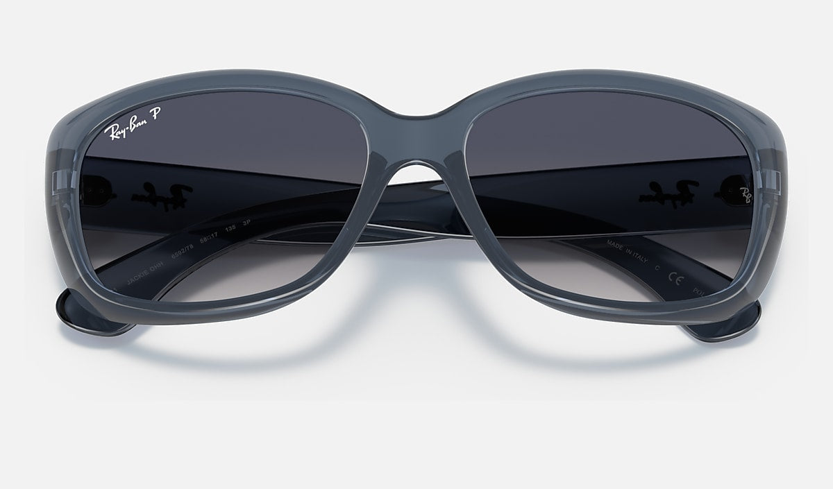 Ray-Ban Jackie Ohh Sunglasses - Transparent Blue/Blue Gradient Polarised