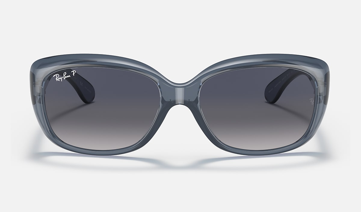 Ray-Ban Jackie Ohh Sunglasses - Transparent Blue/Blue Gradient Polarised