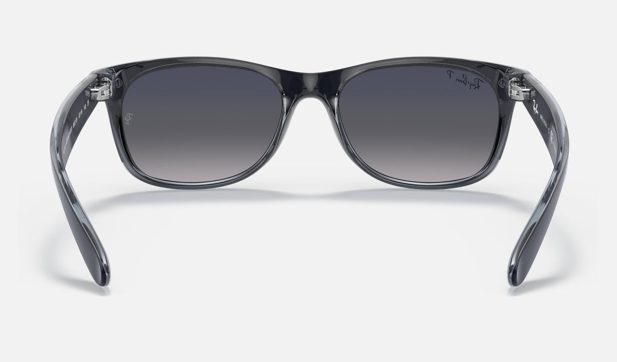 Ray-Ban New Wayfarer Sunglasses - Matte Blue/Blue Gradient Polarised