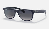 New Wayfarer Sunglasses - Matte Blue/Blue Gradient Polarised