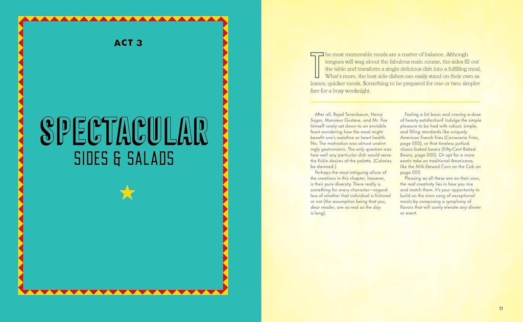 Cookbook page titled 'Spectacular' with 'Sides & Galads' subtitle