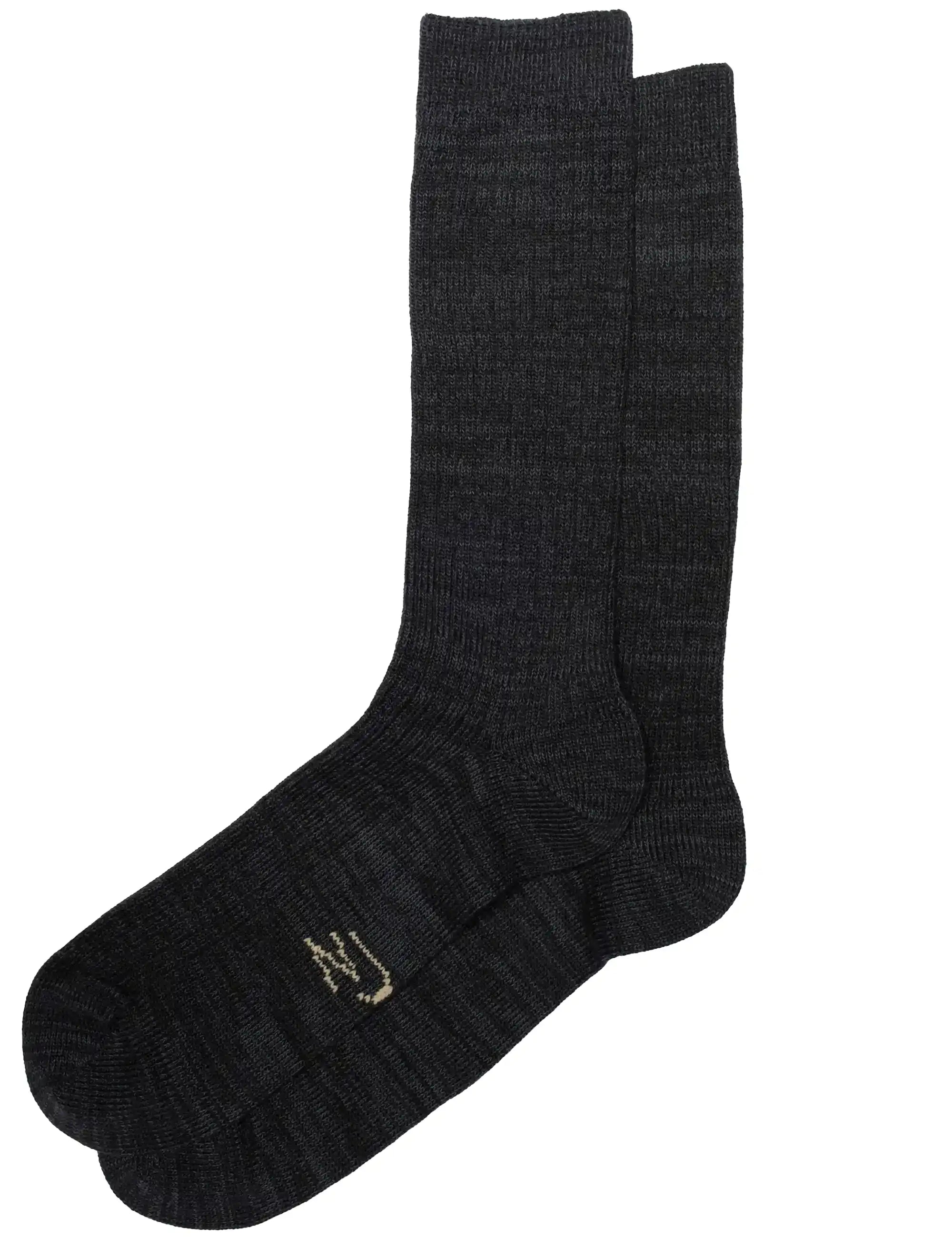 Nudie Jeans Rasmusson Rib Socks - Dark Grey