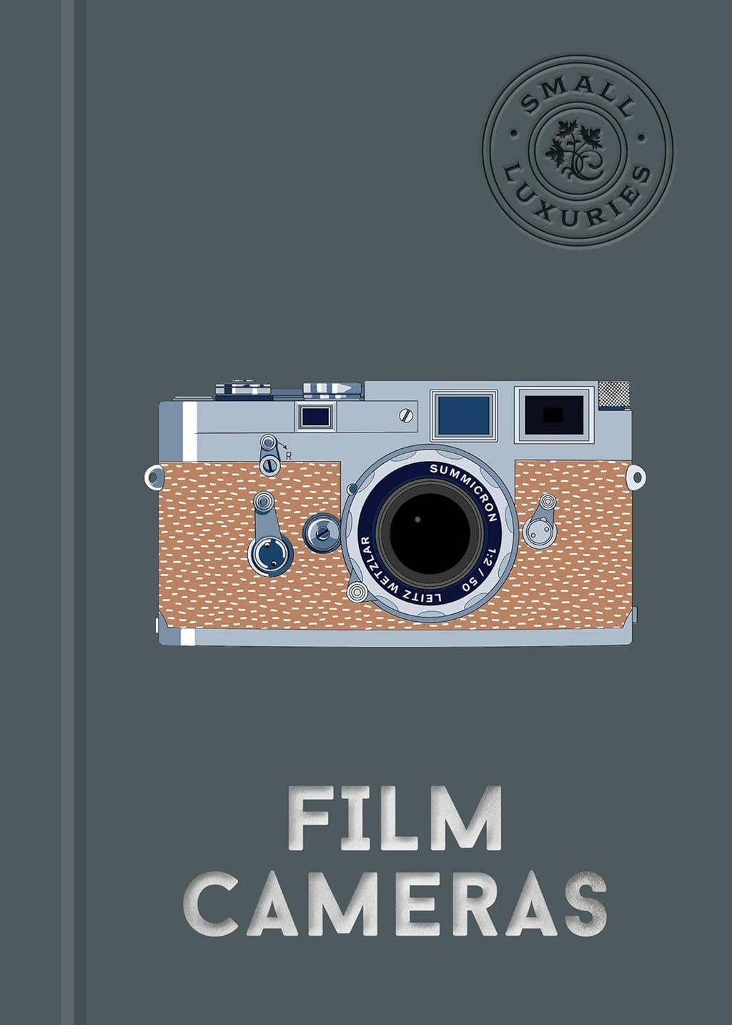Film camera book cover with illustrated vintage camera and "FILM CAMERAS" title
